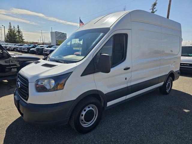 White 2015 Ford Transit Cargo 250 3dr LWB High Roof with Sliding Passenger Side Door Van Rear-Wheel Drive Automatic