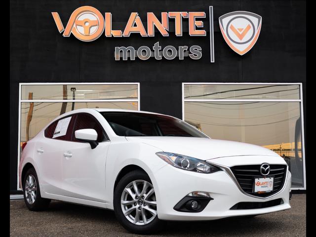 White 2015 Mazda MAZDA3 i Grand Touring Sedan Front-Wheel Drive 6-Speed Manual