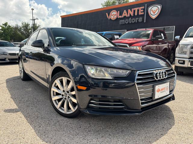 Blue 2017 Audi A4 Sedan Front-Wheel Drive Automatic