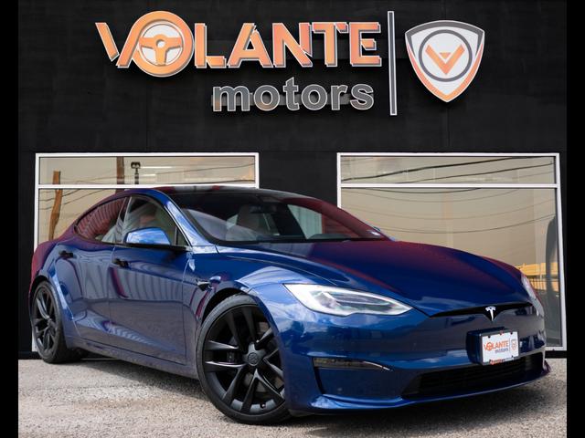 Blue 2022 Tesla Model S Sedan All-Wheel Drive Automatic
