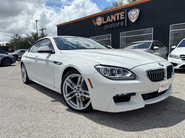 White 2015 BMW 6 Series Sedan Rear-Wheel Drive Automatic