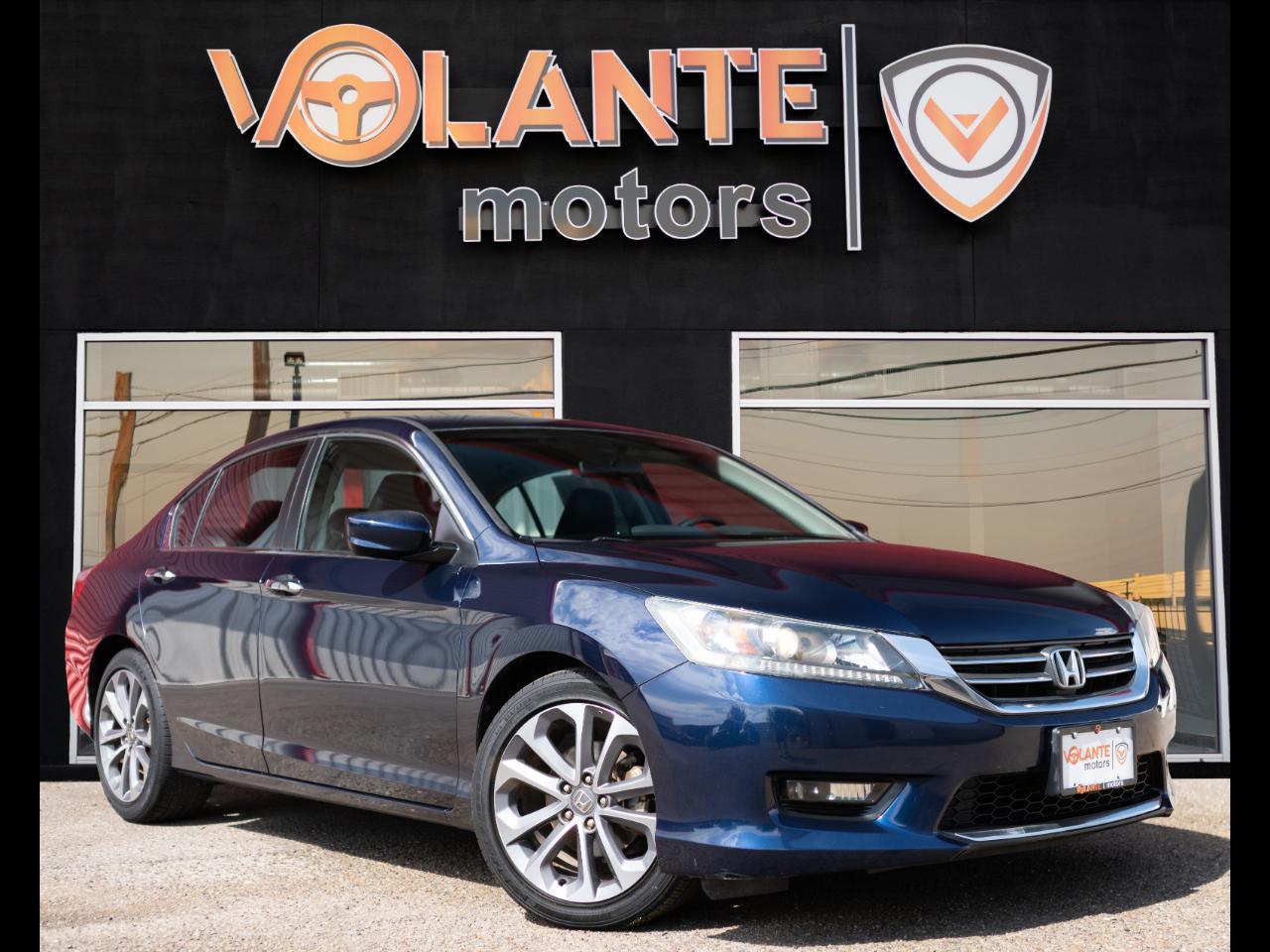 Blue 2014 Honda Accord Sedan Front-Wheel Drive Continuously Variable Transmission