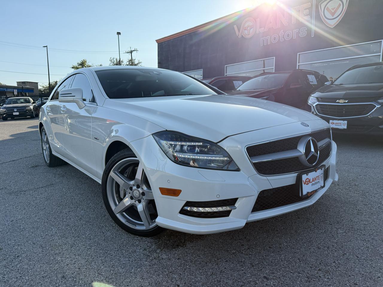 White 2012 Mercedes-Benz CLS Sedan Rear-Wheel Drive Automatic