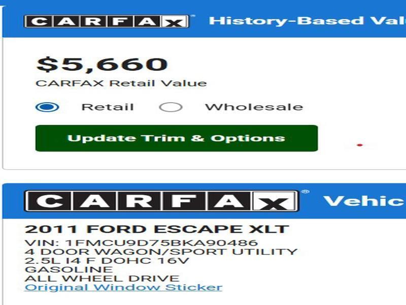 Ford Escape XLT 4WD 2011