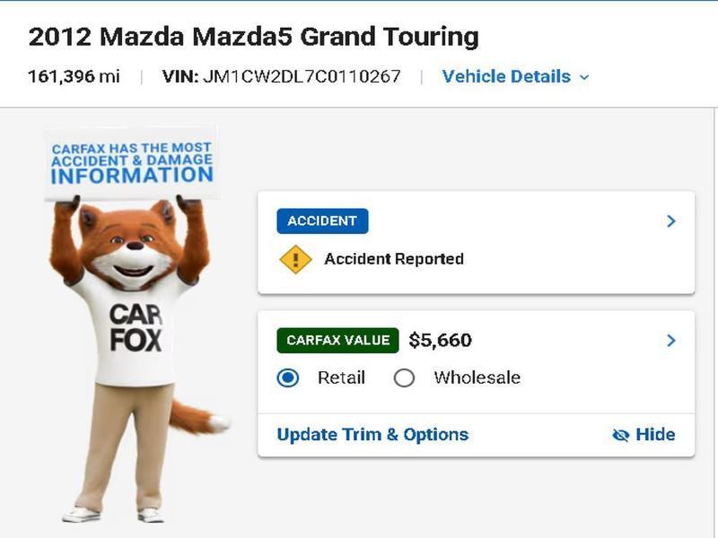 Mazda MAZDA5 Grand Touring 2012