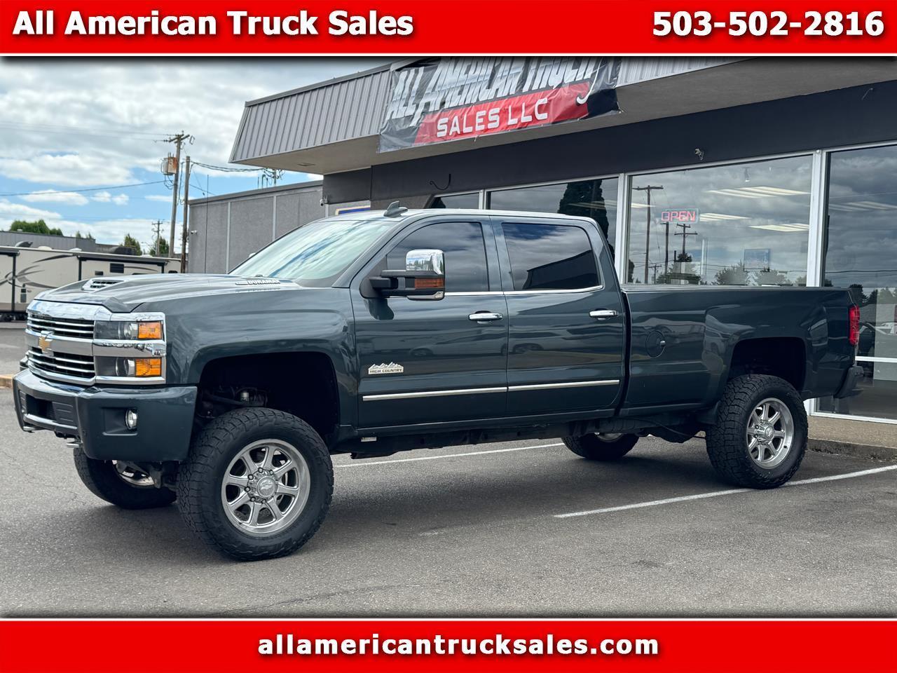 Gray 2017 Chevrolet Silverado 3500HD Pickup Truck Four-Wheel Drive Automatic