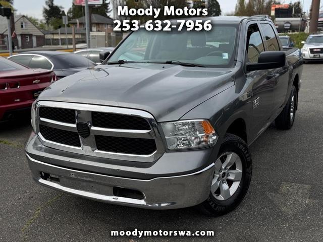 Gray 2013 RAM 1500 Tradesman Crew Cab 4WD Pickup Truck Four-Wheel Drive Automatic