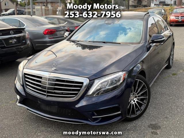 Blue 2015 Mercedes-Benz S-Class Sedan Rear-Wheel Drive 7-Speed Automatic