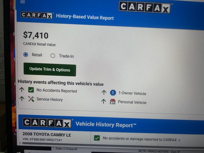 Toyota Camry XLE 2008
