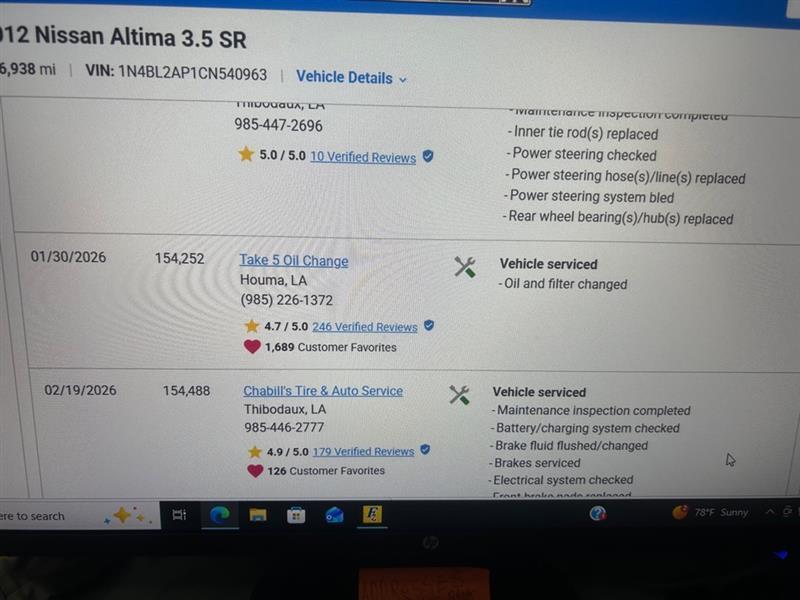 Nissan Altima 3.5 SR 2012