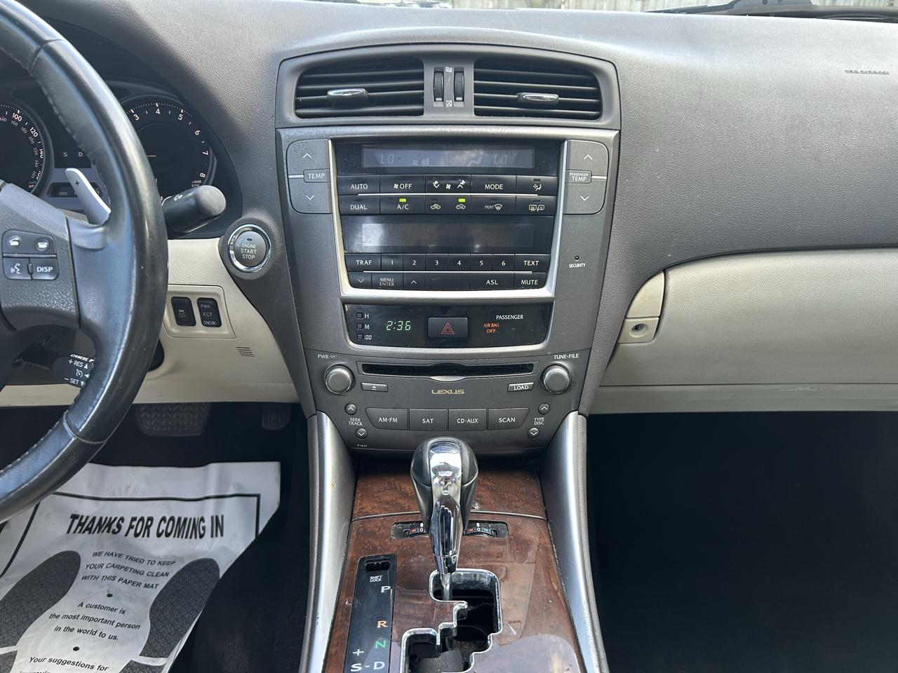 Lexus IS 250 4D Sedan AWD 2010