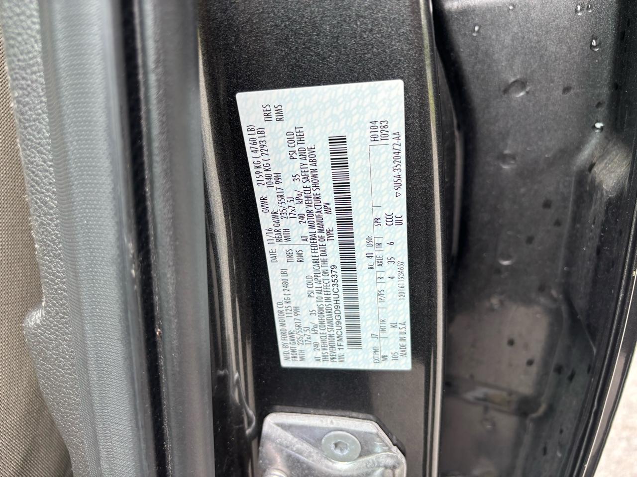 Ford Escape SE 4WD 2017
