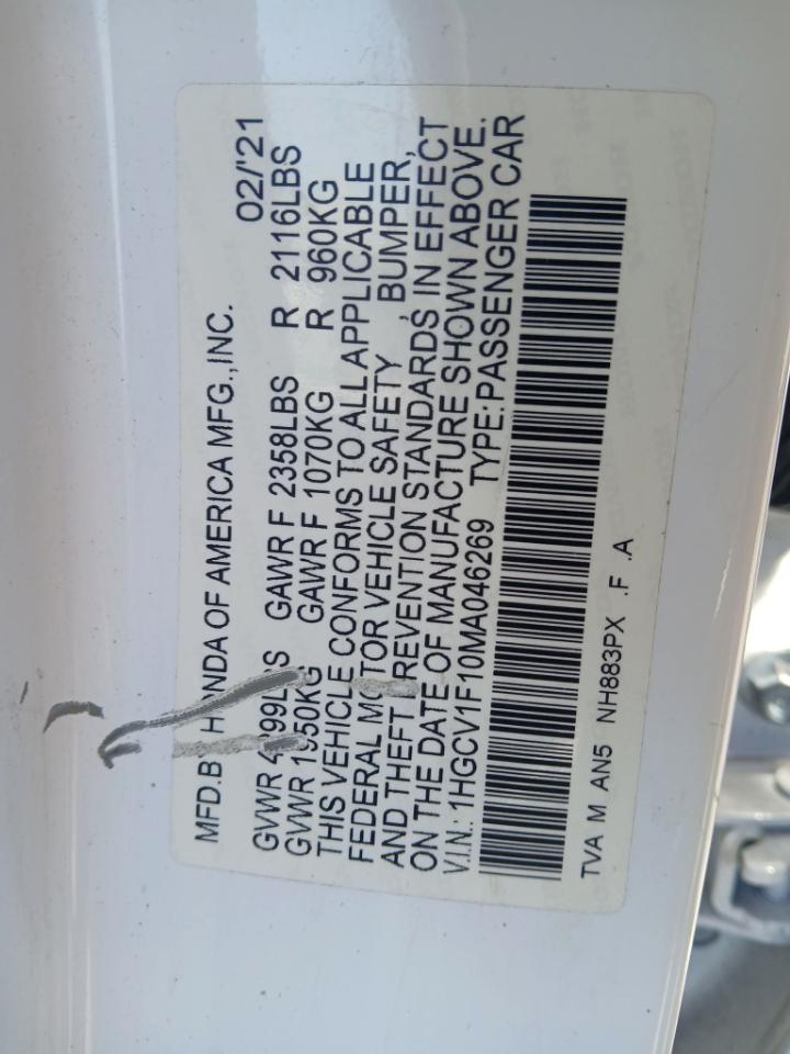 Honda Accord LX CVT 2021