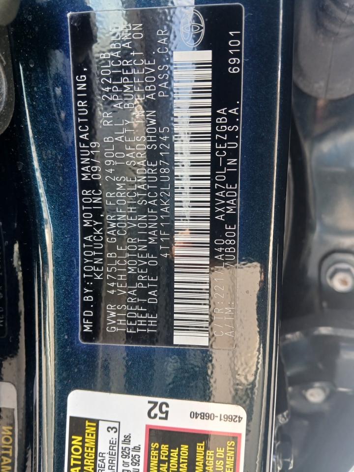 Toyota Camry XLE 2020