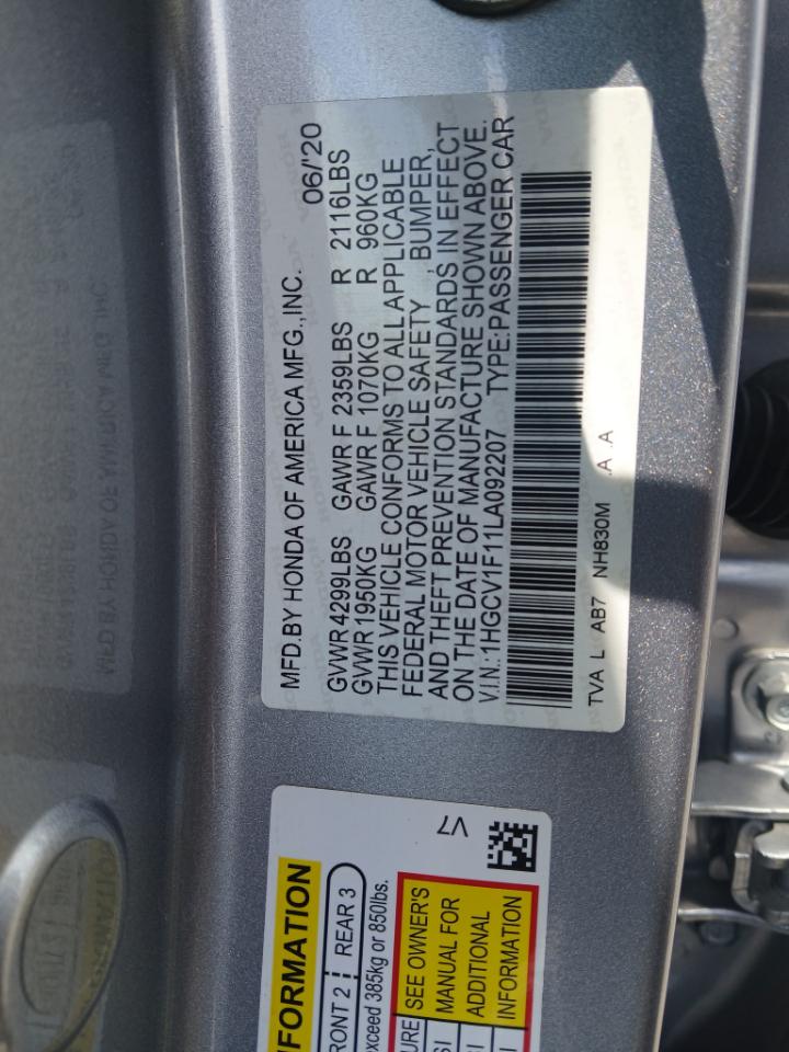 Honda Accord LX CVT 2020