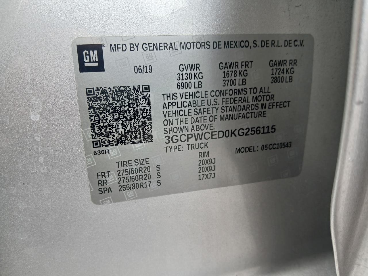 Chevrolet Silverado 1500 LT Crew Cab 2WD 2019
