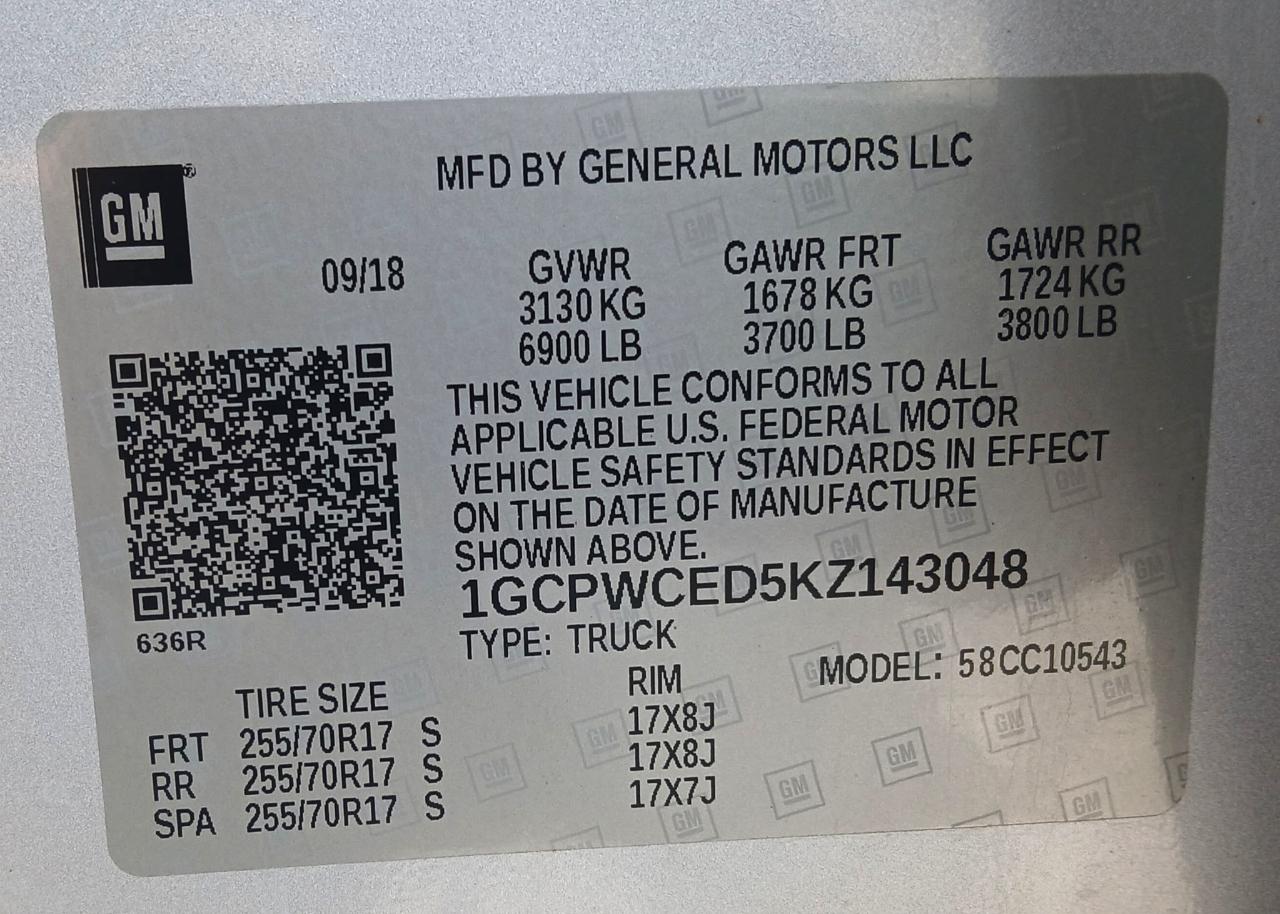 Chevrolet Silverado 1500 LT Crew Cab 2WD 2019