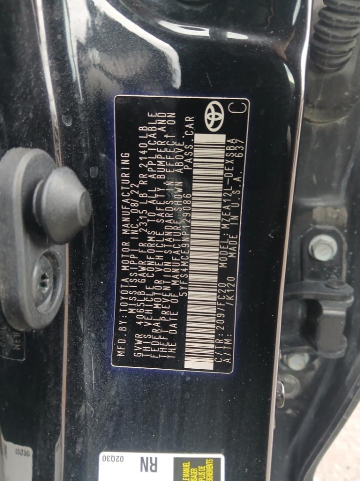 Toyota Corolla SE 2022