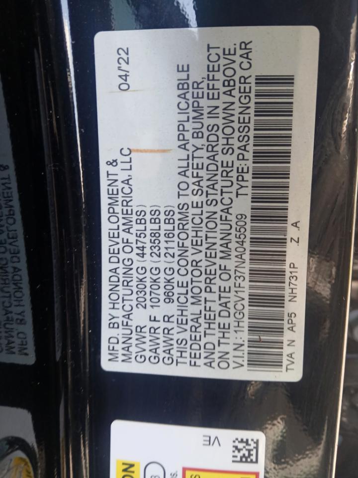 Honda Accord  2022