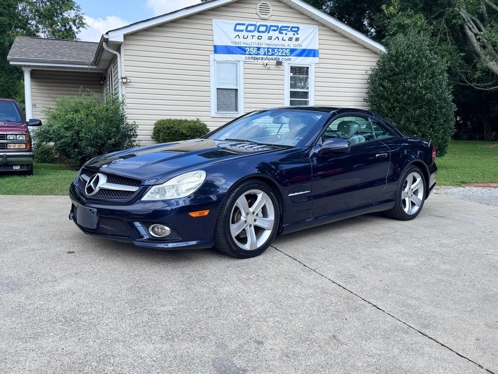 Black 2009 Mercedes-Benz SL-Class Convertible Rear-Wheel Drive Automatic