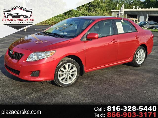 Red 2009 Toyota Corolla Sedan Front-Wheel Drive Automatic