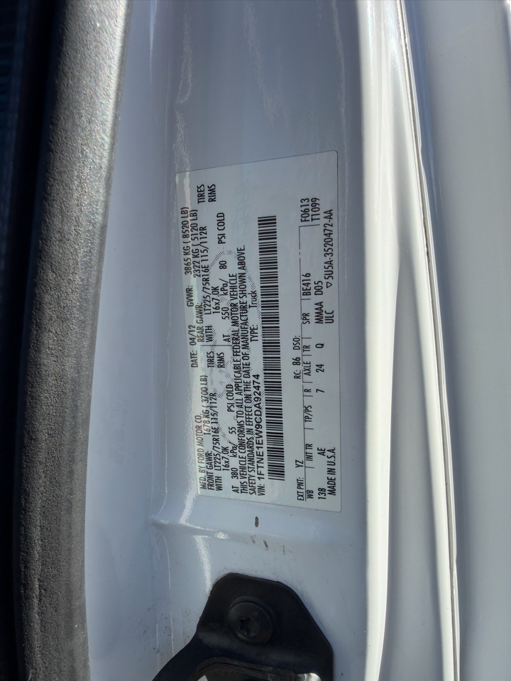 Ford Econoline  2012