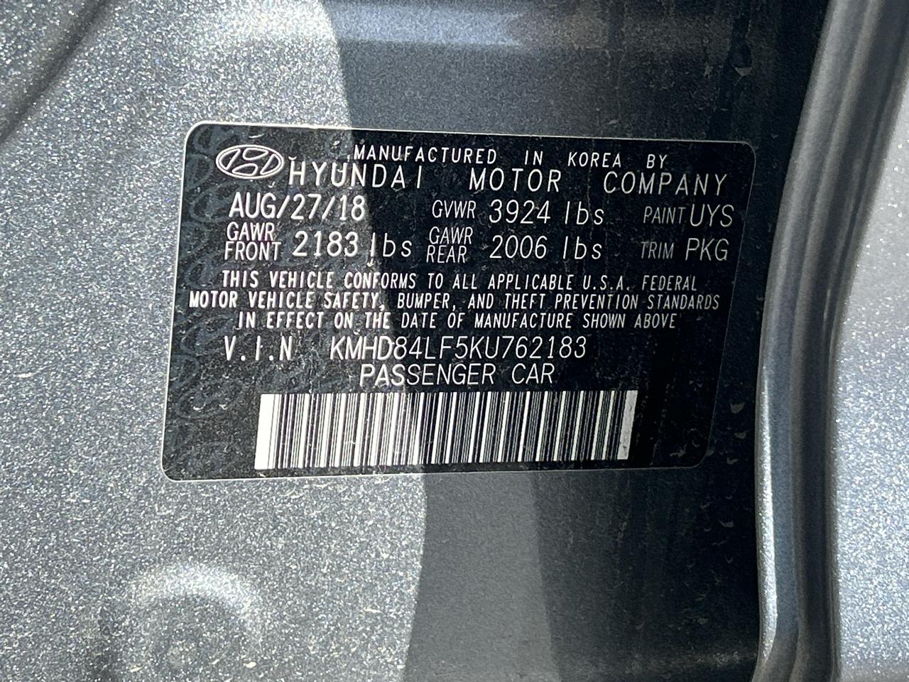 Hyundai Elantra  2019