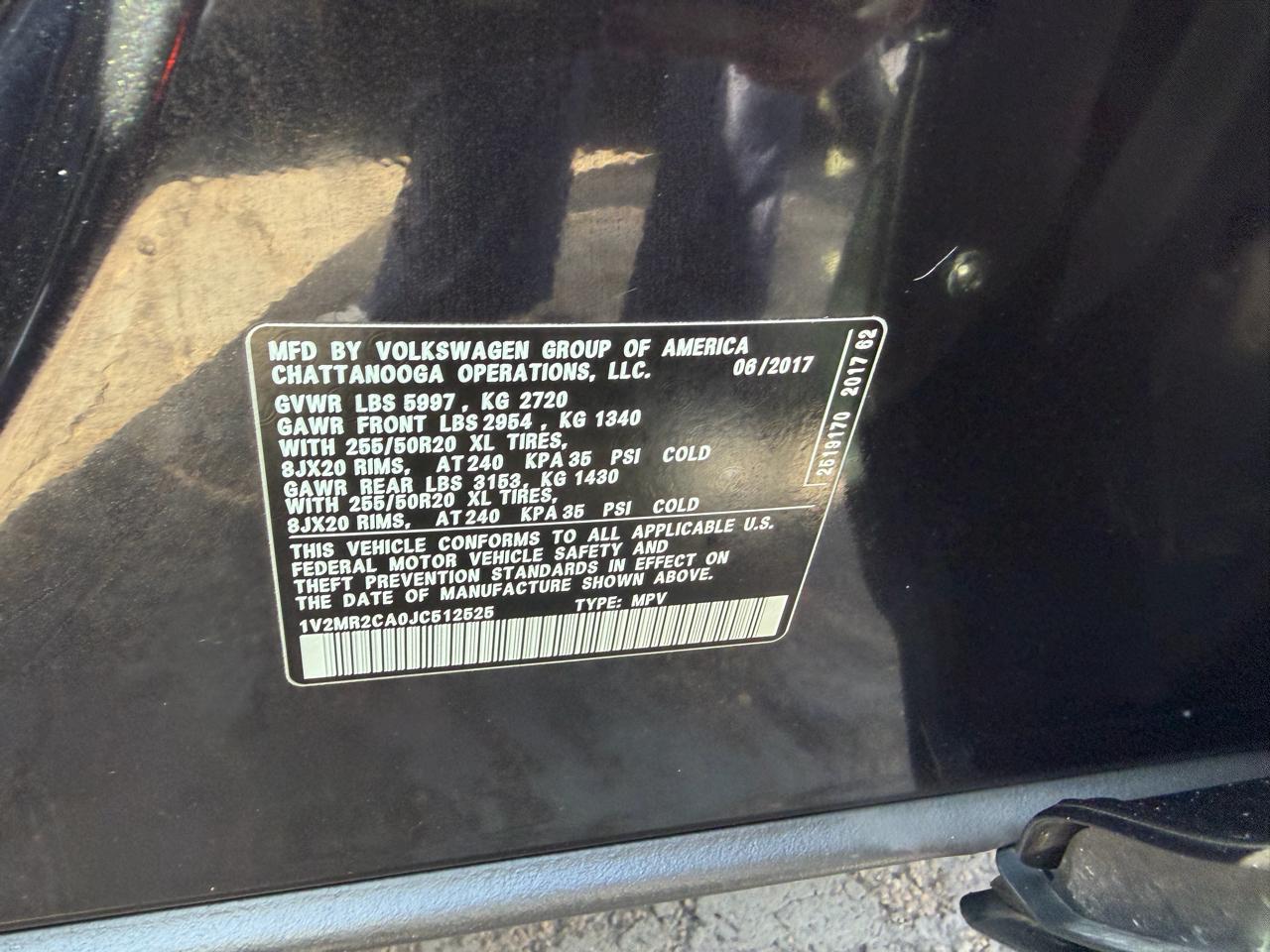 Volkswagen Atlas  2018