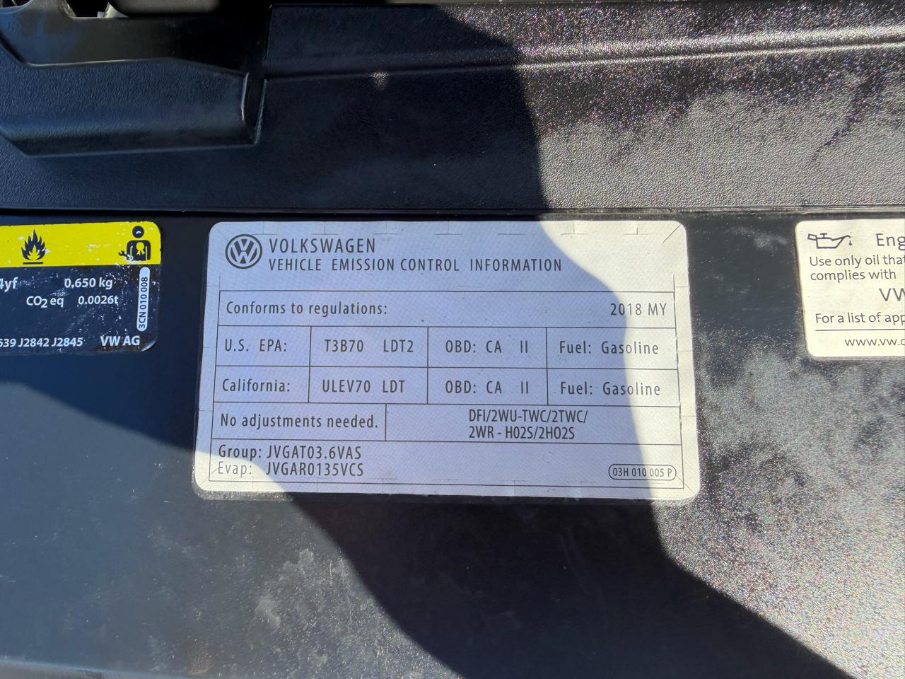 Volkswagen Atlas  2018
