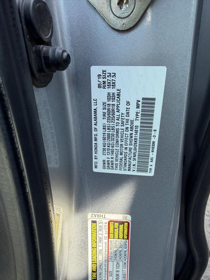 Honda Odyssey  2019