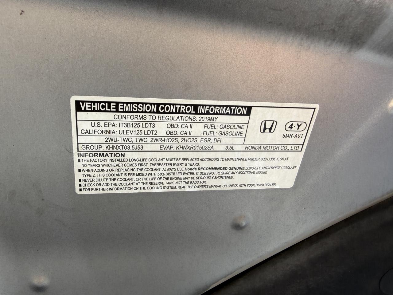 Honda Odyssey  2019