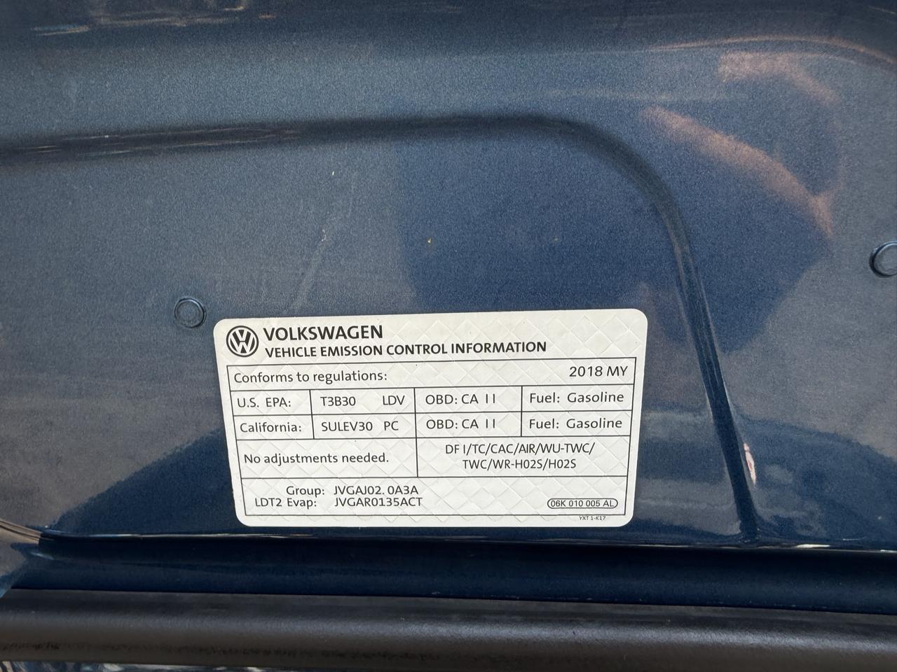 Volkswagen Tiguan  2018