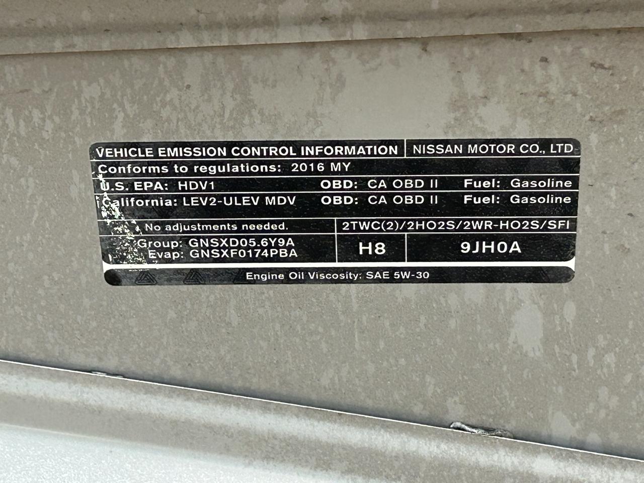 Nissan NV Passenger  2016