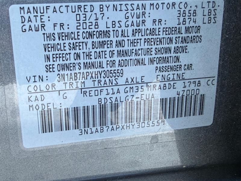 Nissan Sentra SL 2017
