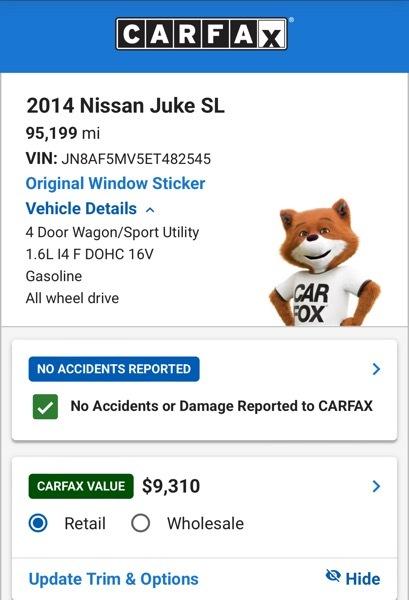 Nissan Juke SL AWD 2014