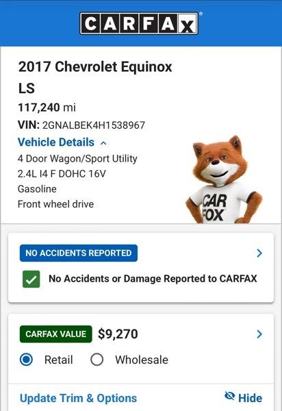 Chevrolet Equinox LS 2WD 2017