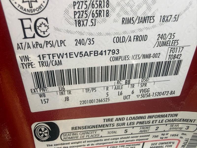 Ford F-150 Lariat SuperCrew 6.5-ft. Bed 4WD 2010