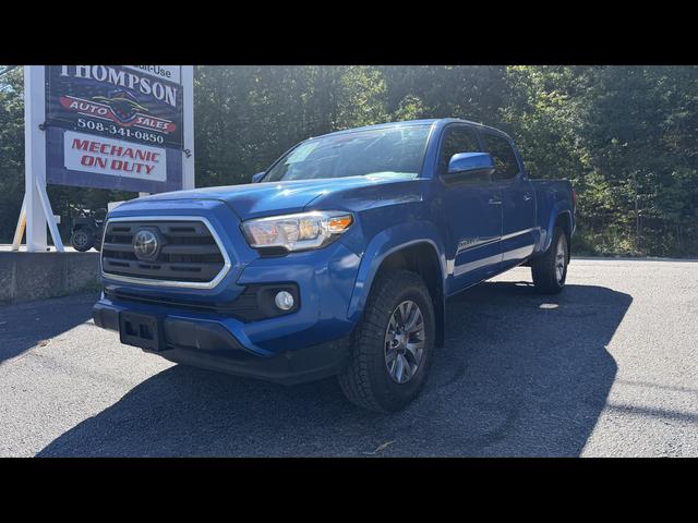 Blue 2018 Toyota Tacoma Pickup Truck Four-Wheel Drive Automatic