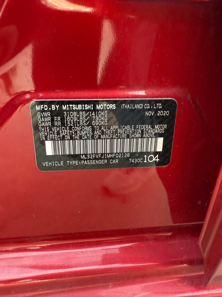 Mitsubishi Mirage  2021