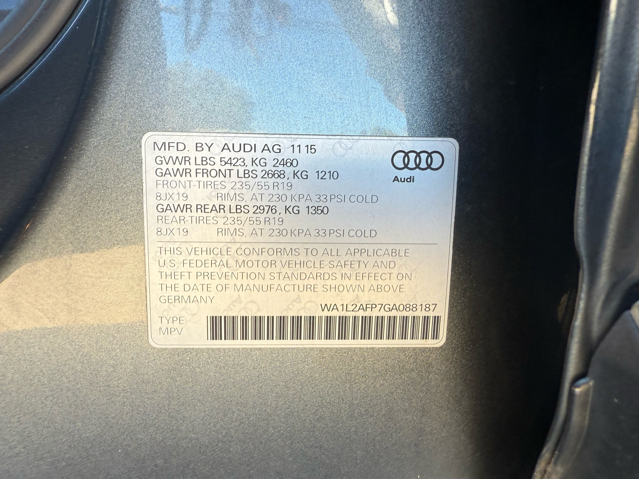 Audi Q5 2.0T Premium Plus quattro 2016