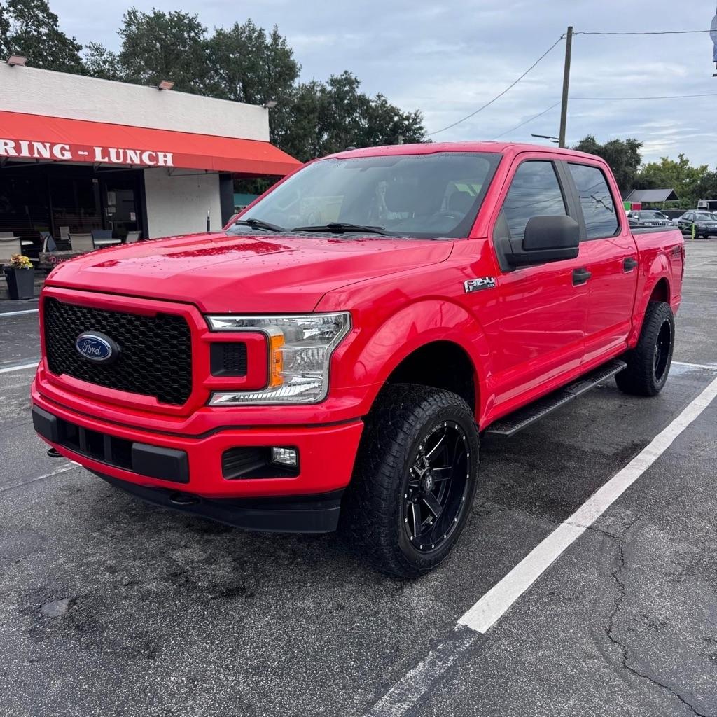 Red 2018 Ford F-150 Pickup Truck Four-Wheel Drive Automatic