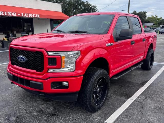 Red 2018 Ford F-150 Pickup Truck Four-Wheel Drive Automatic