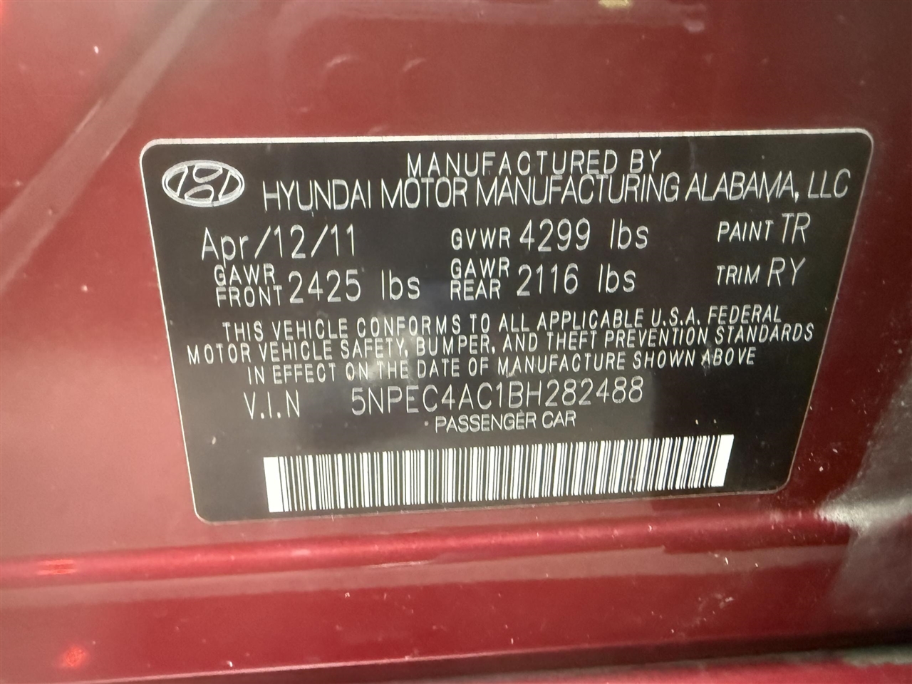 Hyundai Sonata  2011