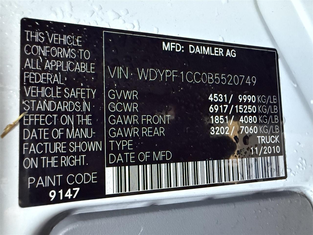 Freightliner Sprinter  2011