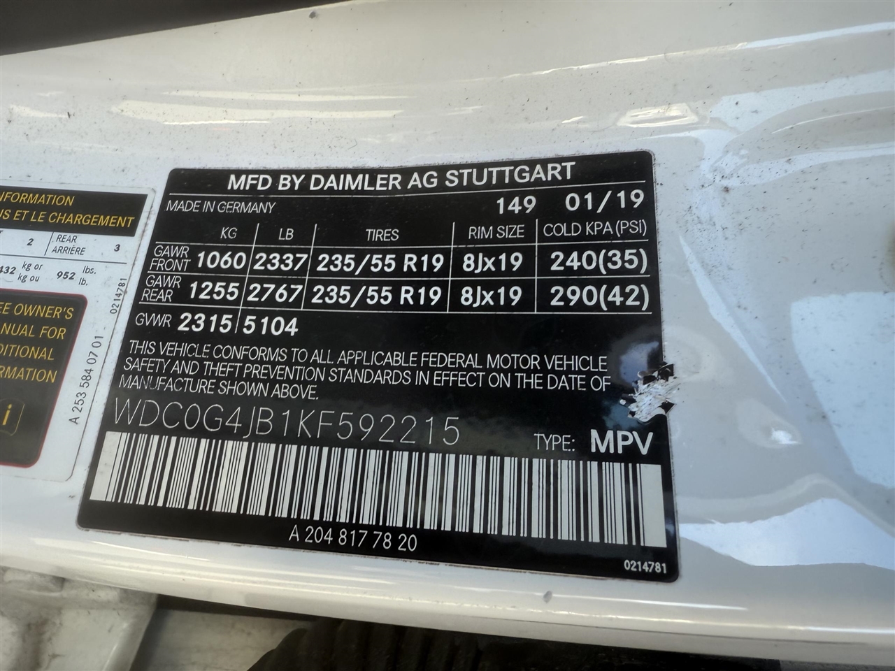 Mercedes-Benz GLC-Class  2019