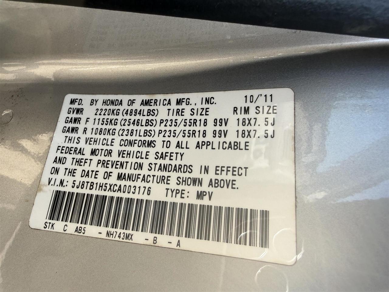 Acura RDX  2012
