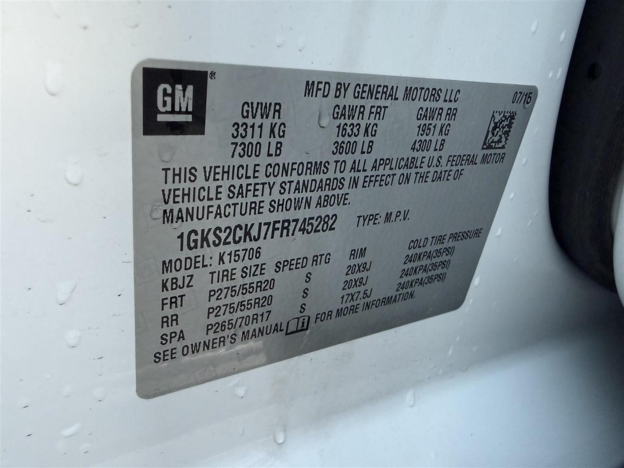 GMC Yukon Denali  2015