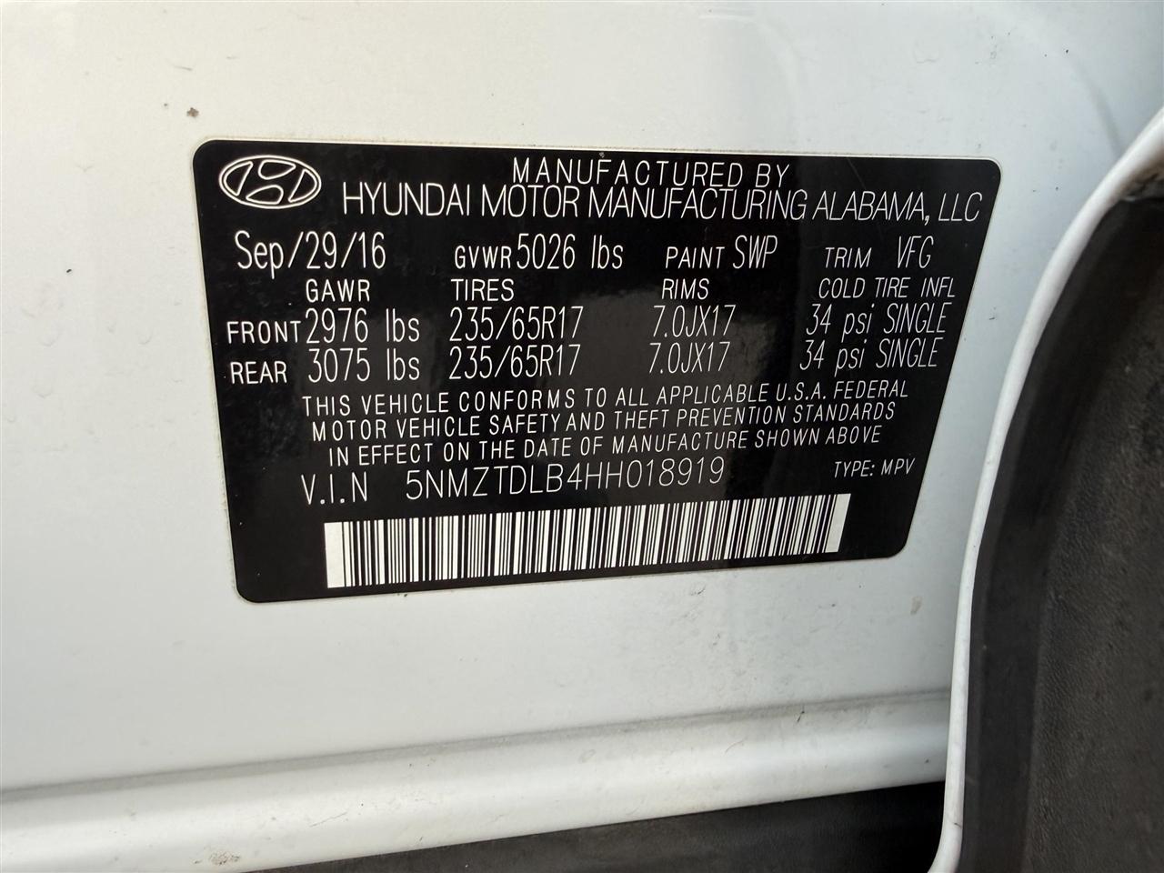 Hyundai Santa Fe  2017