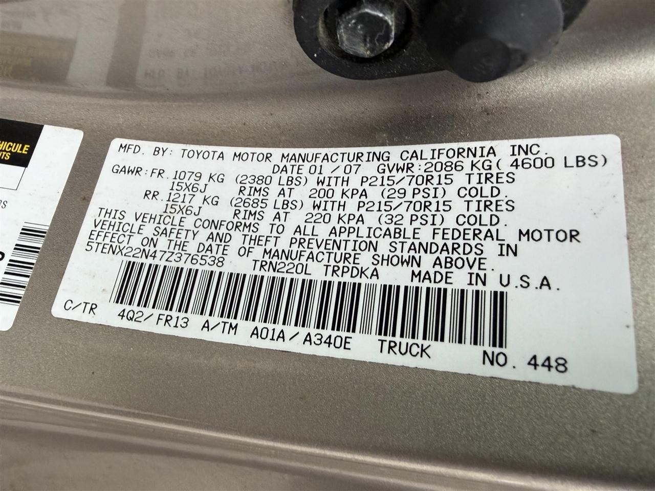 Toyota Tacoma  2007