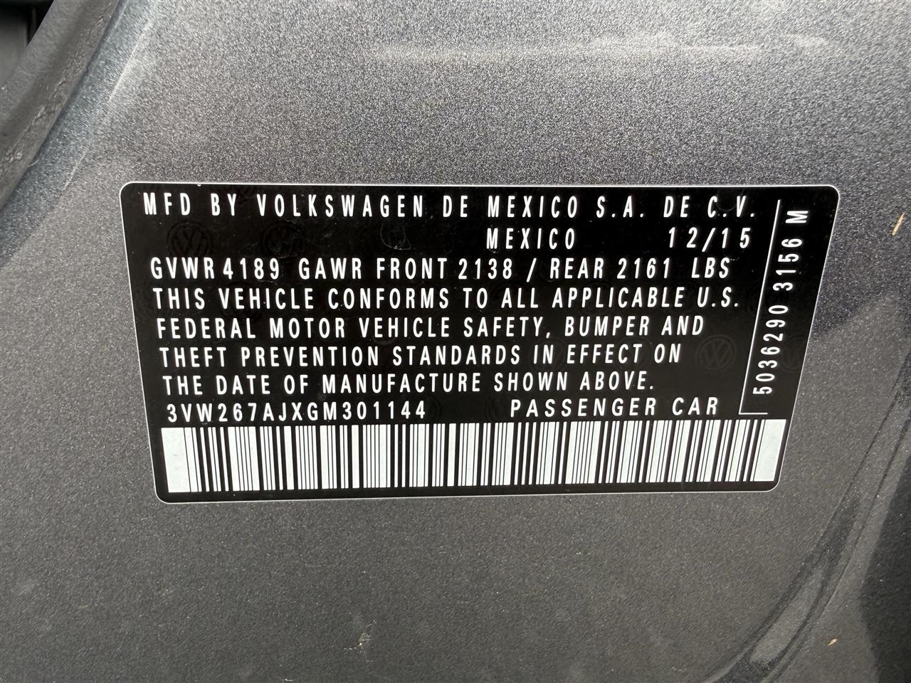 Volkswagen Jetta  2016